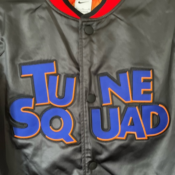 Nike x Space Jam Lebron Tune Squad Men`s Varsity Jacket Black - Picture 6 of 14